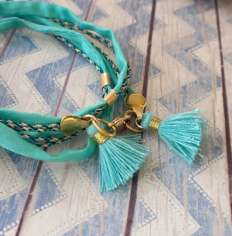 Limited Edition - Braccialetto seta e pesciolino
