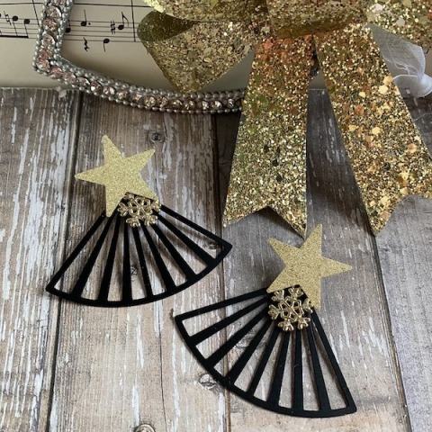 Grandi orecchini "Rockin around Christmas Tree"